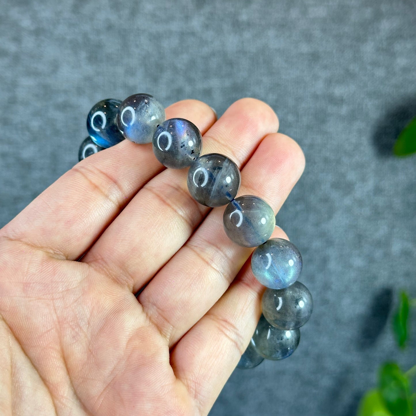 Natural Labradorite Bracelet Size 14.5 mm