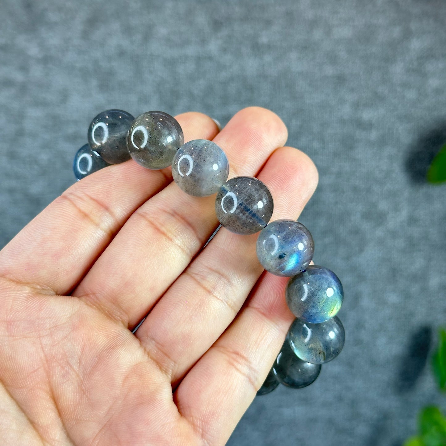 Natural Labradorite Bracelet Size 14.5 mm