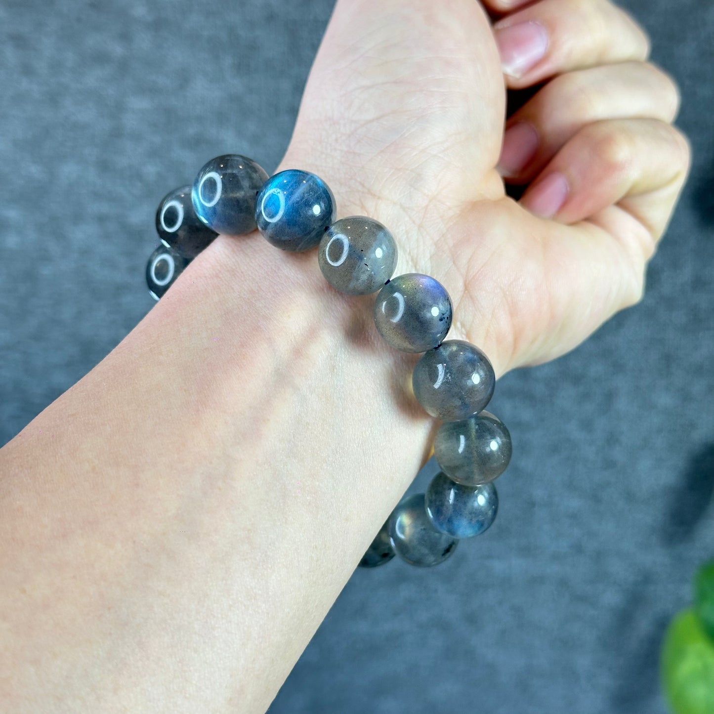 Natural Labradorite Bracelet Size 14.5 mm
