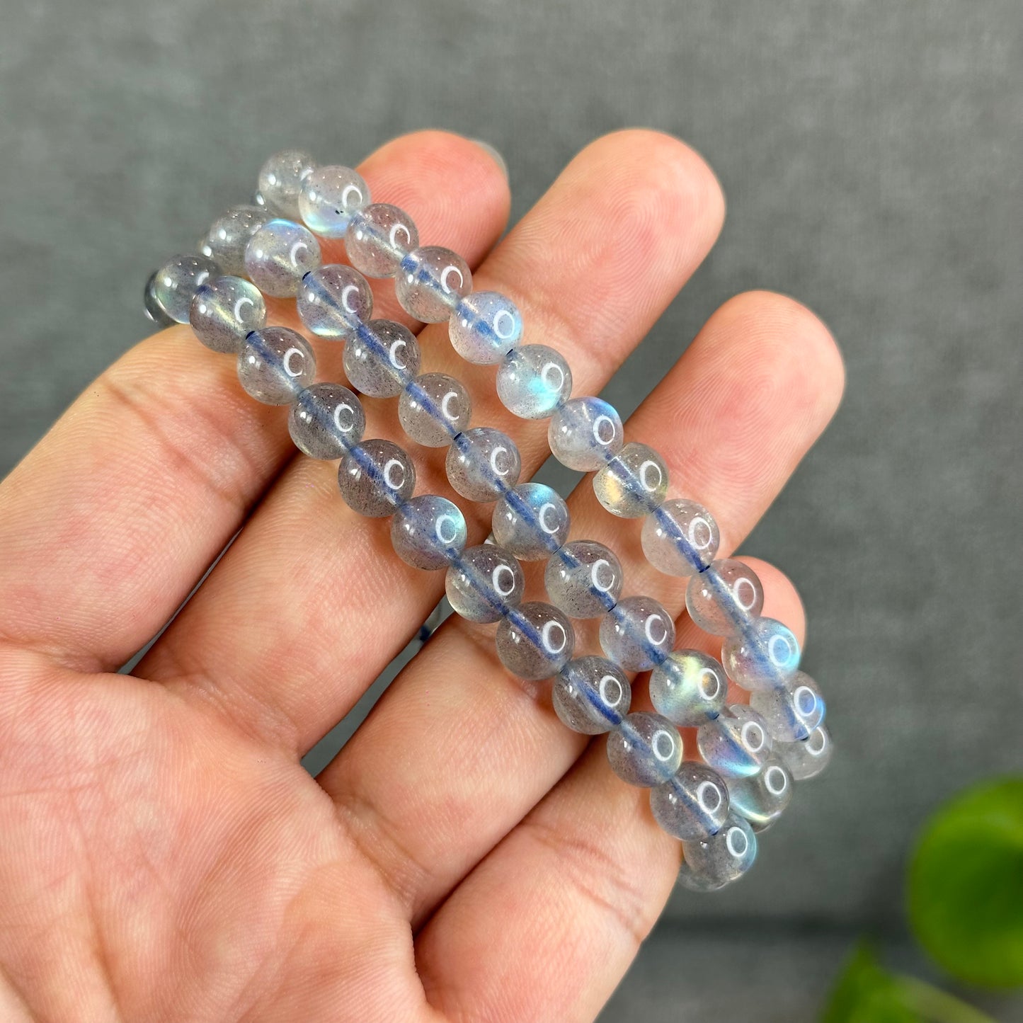 Natural Labradorite Bracelet Size 7.3 mm