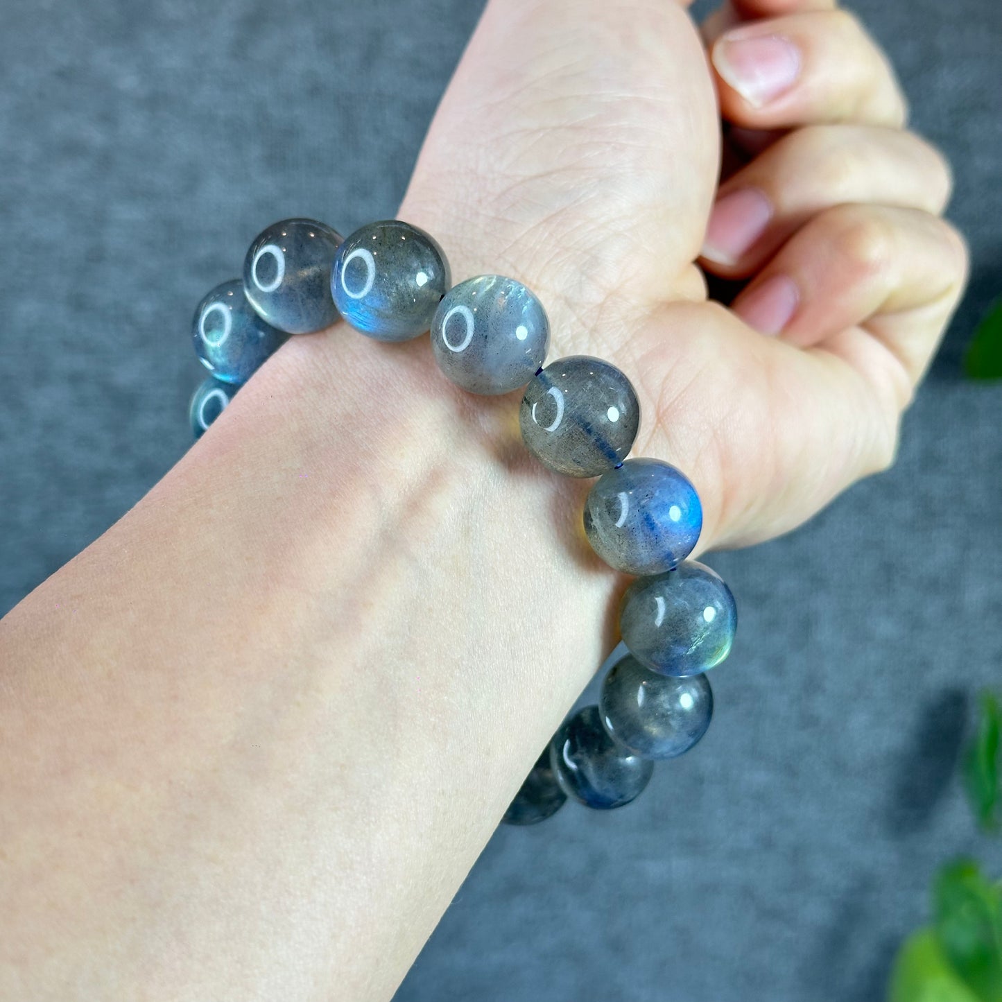 Natural Labradorite Bracelet Size 14.5 mm