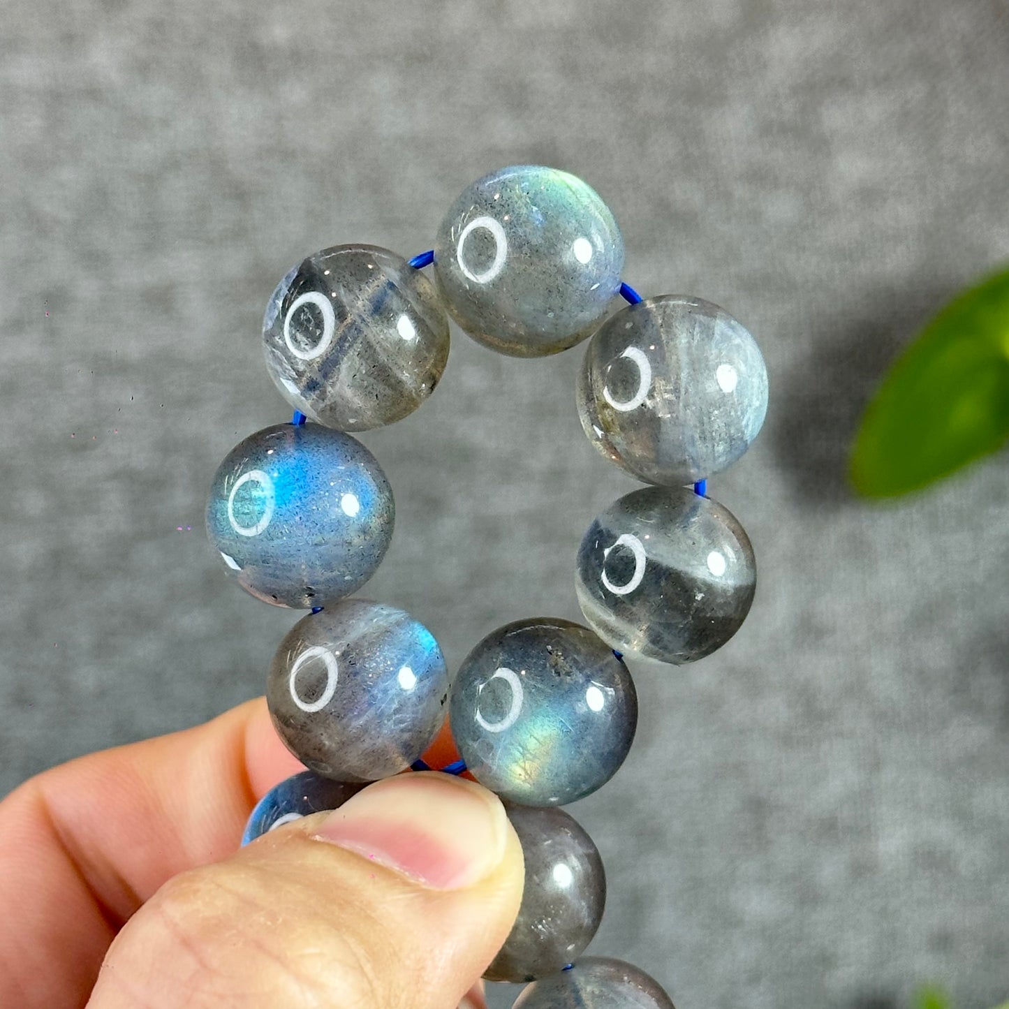 Natural Labradorite Bracelet Size 14.5 mm