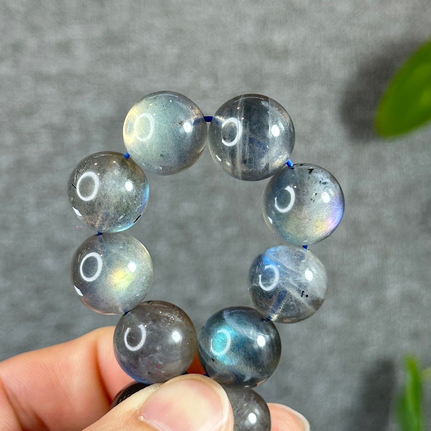 Natural Labradorite Bracelet Size 14.5 mm