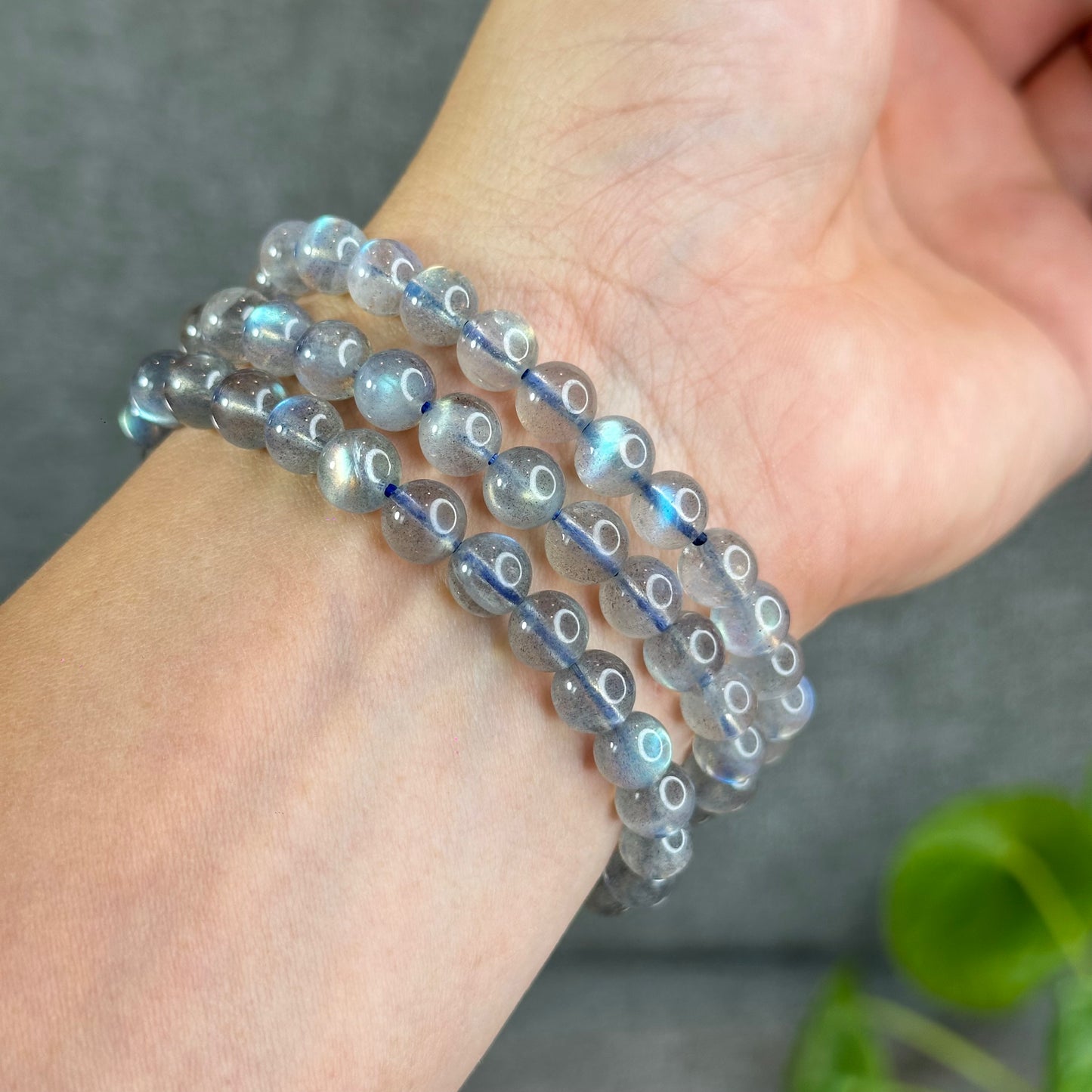 Natural Labradorite Bracelet Size 7.3 mm