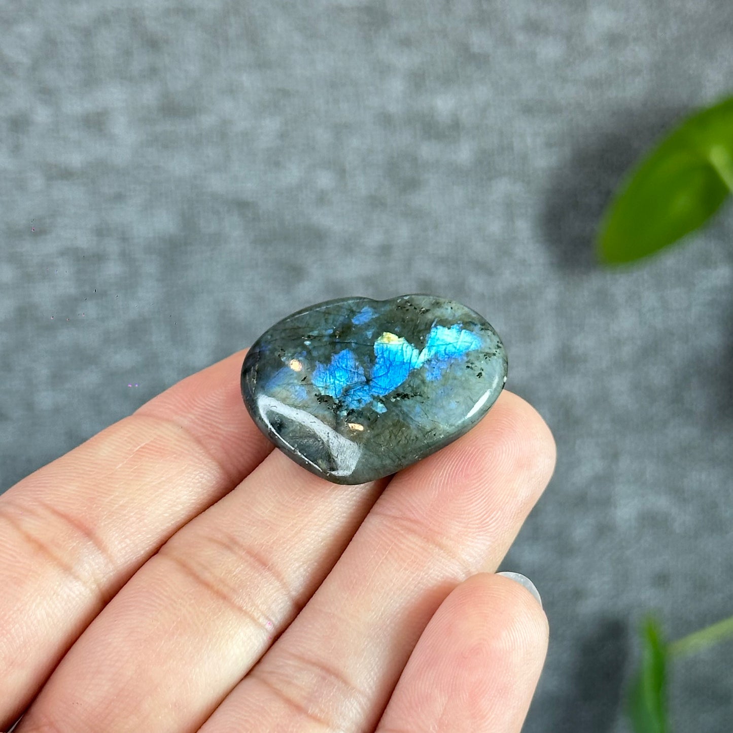 Natural Labradolite Heart