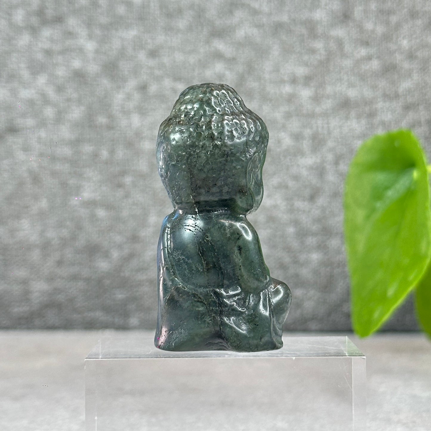 Natural Buddha Blue Flash Labradorite Figurine