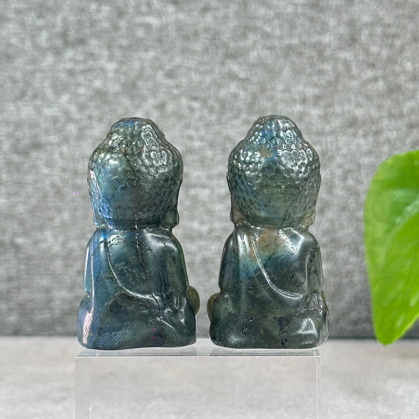 Natural Buddha Blue Flash Labradorite Figurine