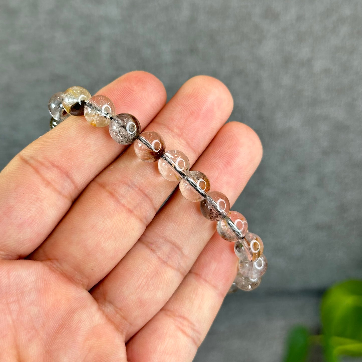 Natural Brookite with Healer Bracelet Size 8.3 mm