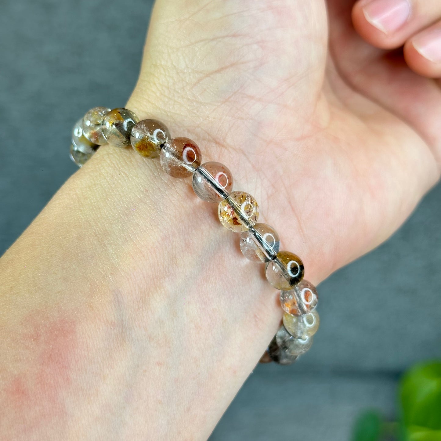 Natural Brookite with Healer Bracelet Size 8.3 mm