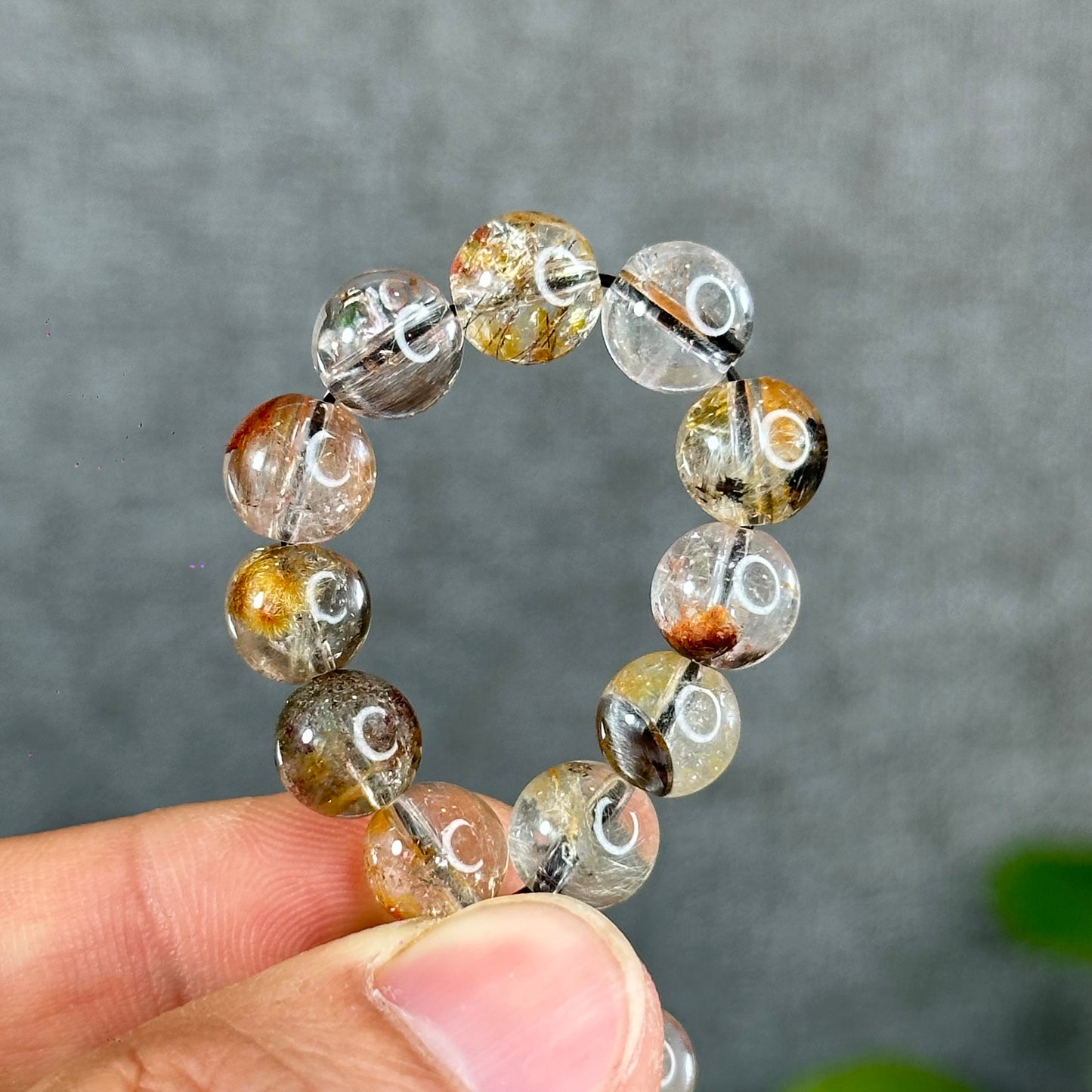 Natural Brookite with Healer Bracelet Size 8.3 mm