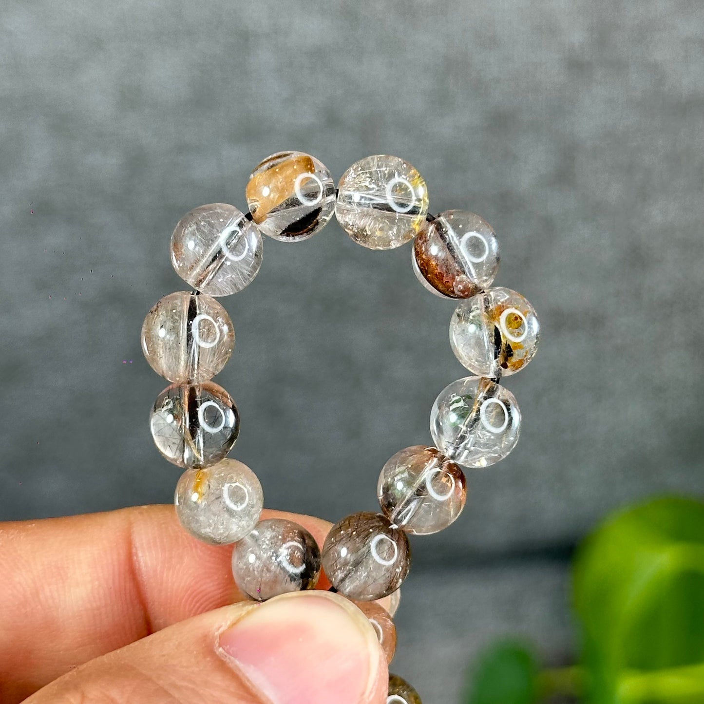 Natural Brookite with Healer Bracelet Size 8.3 mm