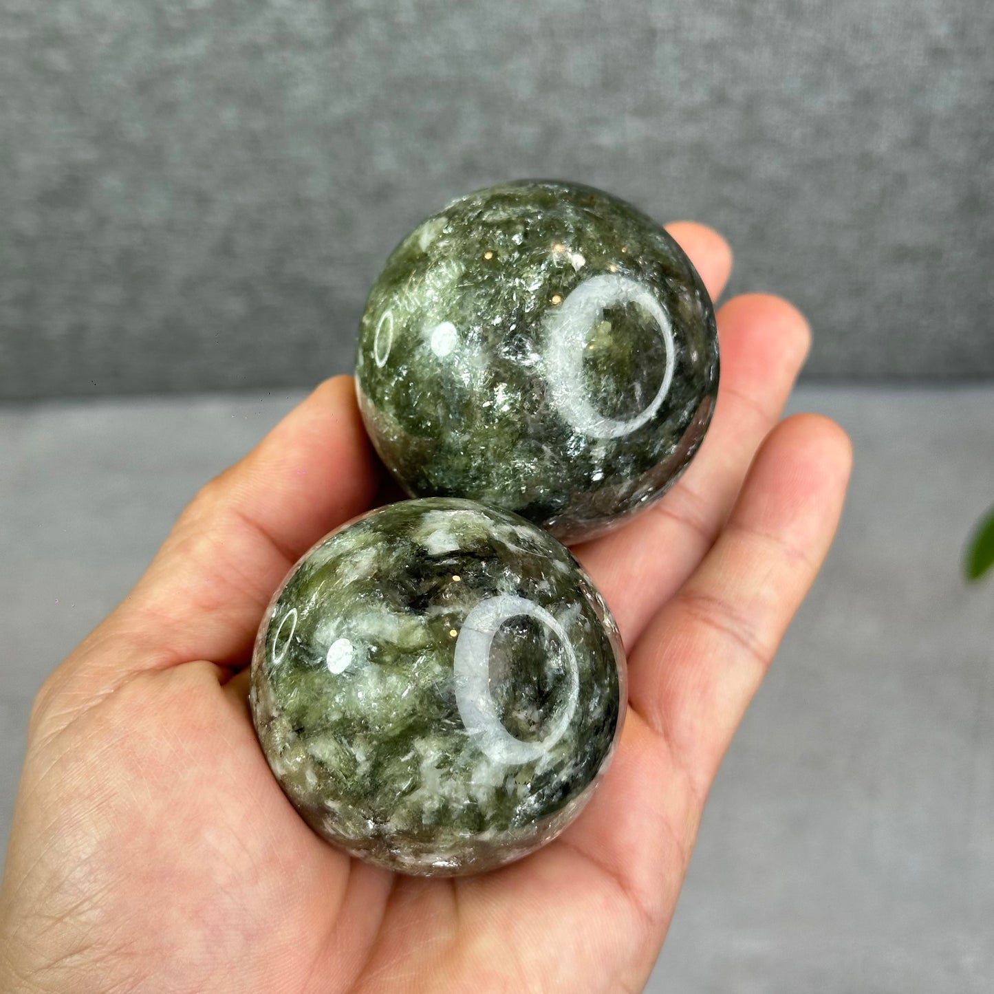 Natural Green Mica Sphere