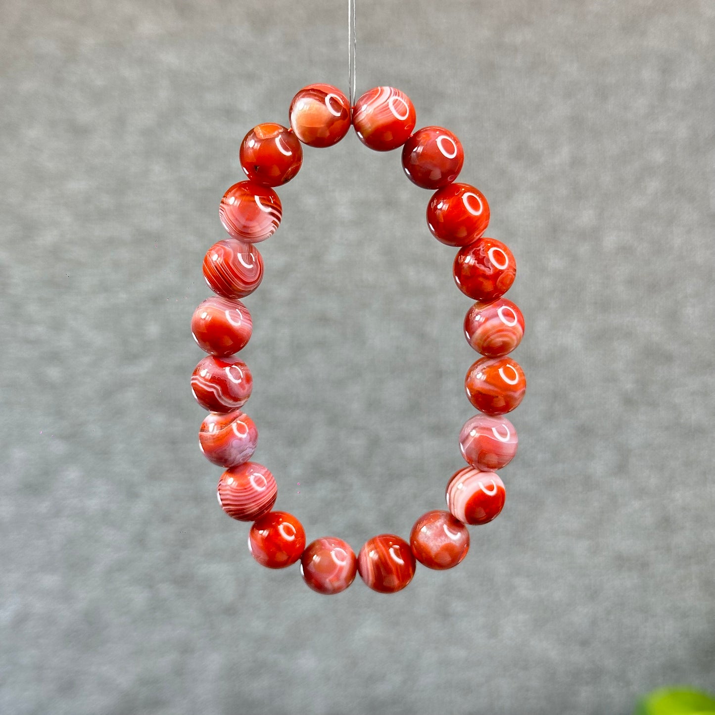 Natural Nan Hong Agate Bracelet Size 10 mm