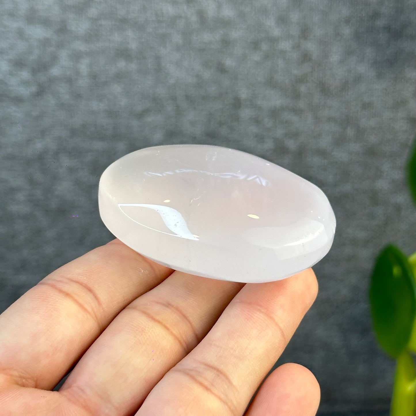Natural Rose Quartz Palm Stone