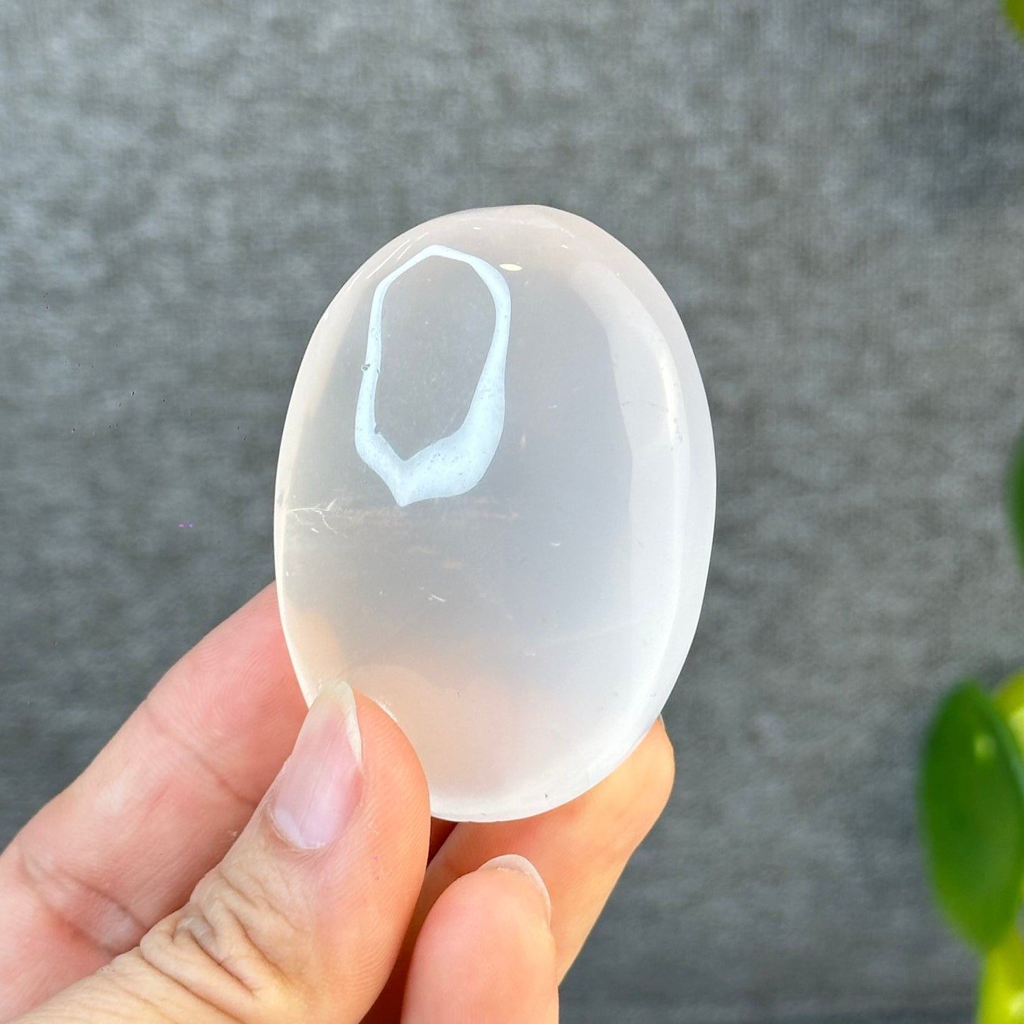 Natural Rose Quartz Palm Stone