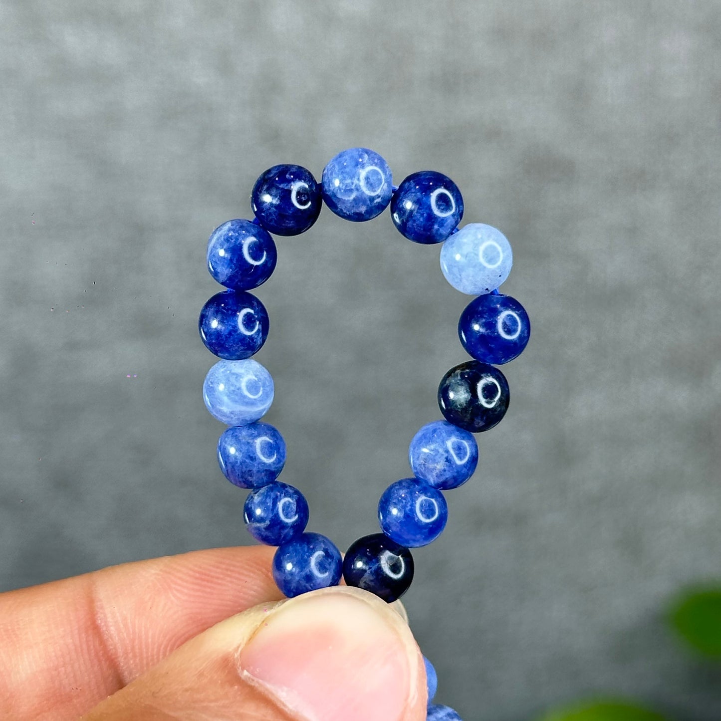 Natural Blue Sodalite Bracelet Size 6 mm