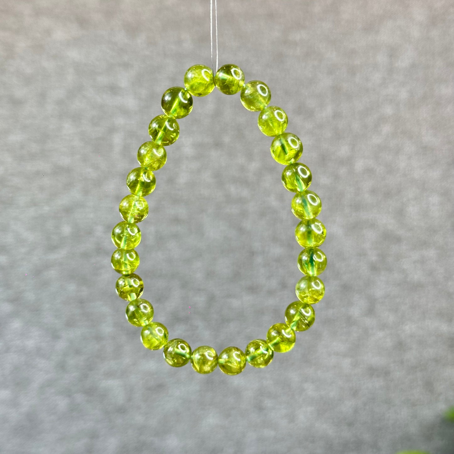 Natural Peridot Bracelet Size 8 mm