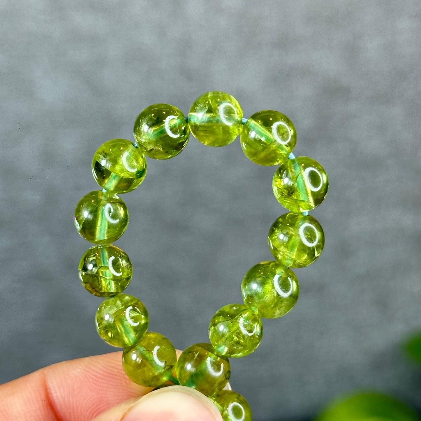 Natural Peridot Bracelet Size 8 mm