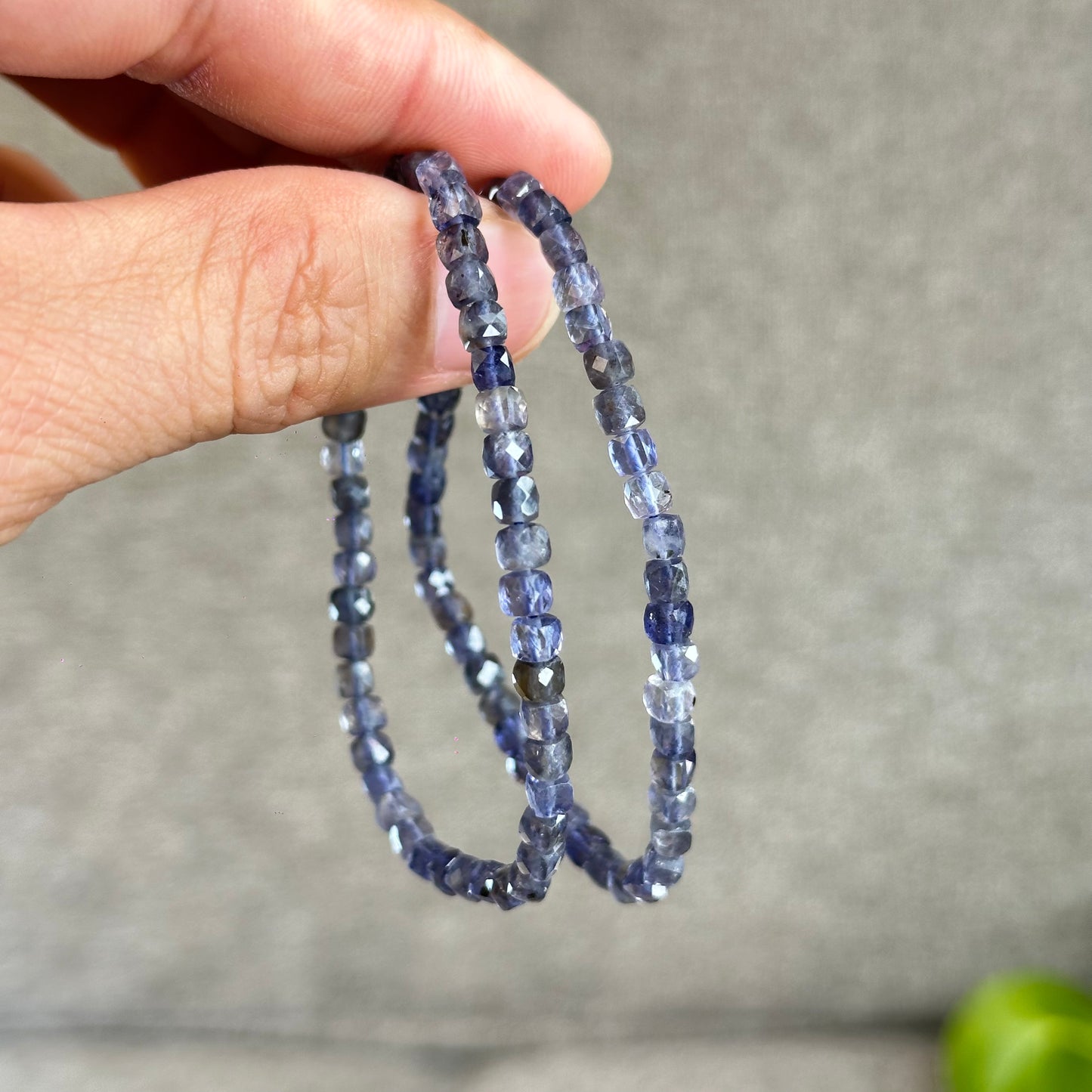 Natural Lolite Bracelet Size 4 mm