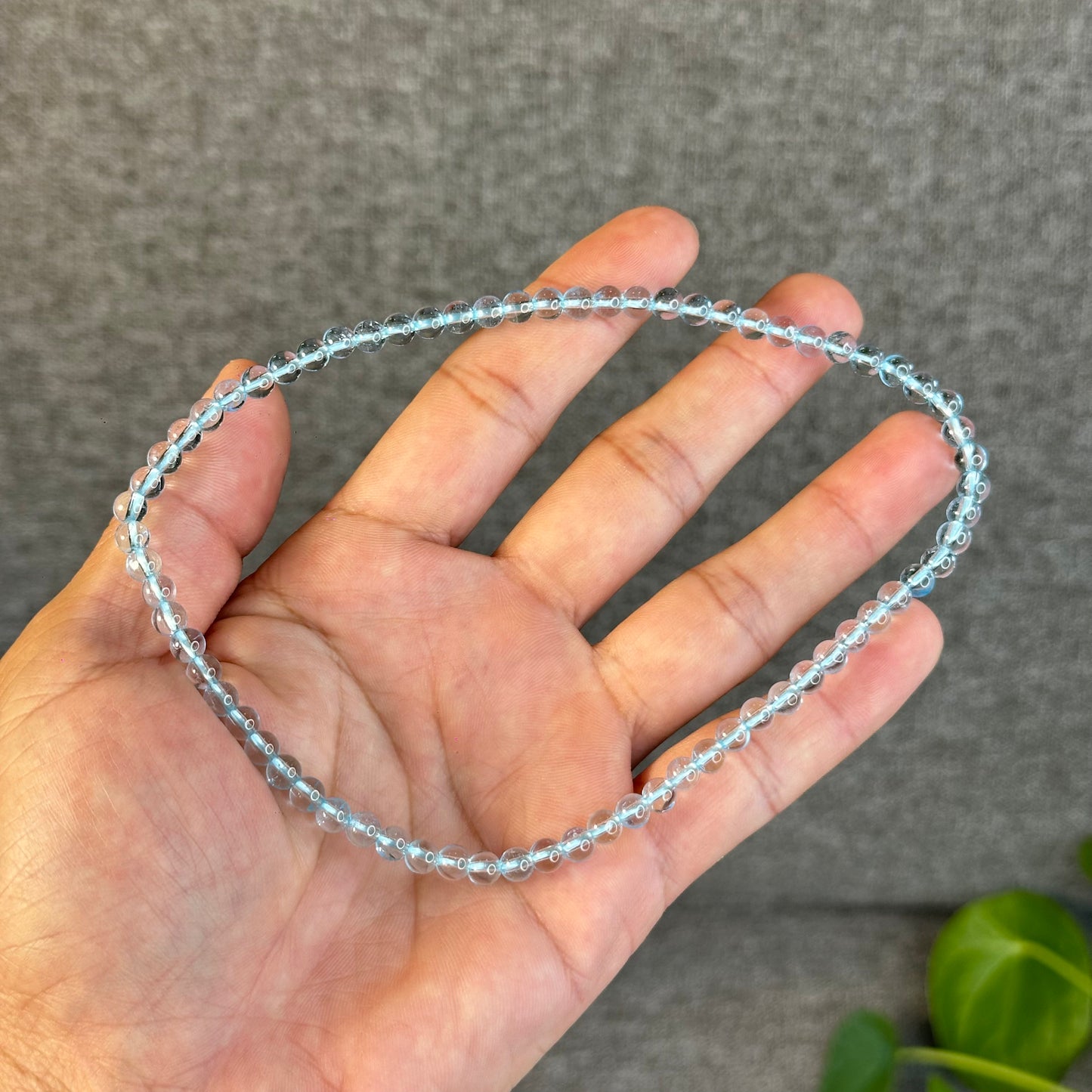Double Wrap Natural Topaz Bracelet Size 5 mm