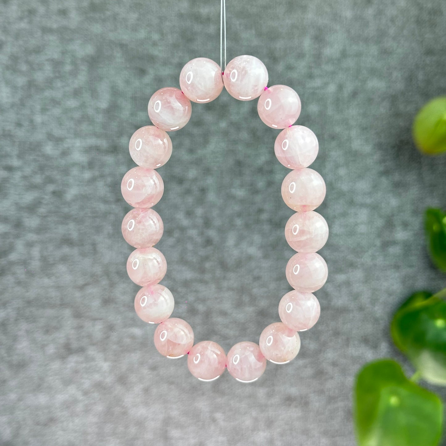 Natural Rose Quartz Bracelet Size 11 mm