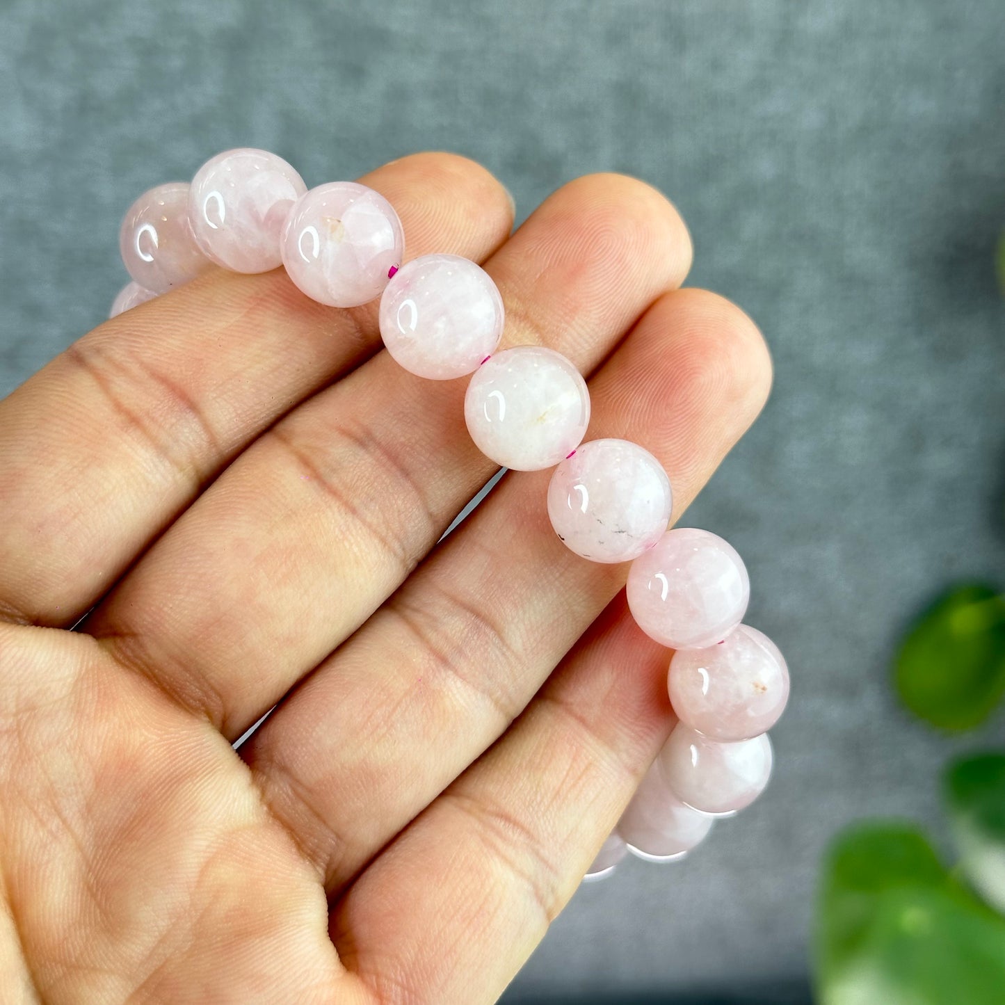 Natural Rose Quartz Bracelet Size 11 mm