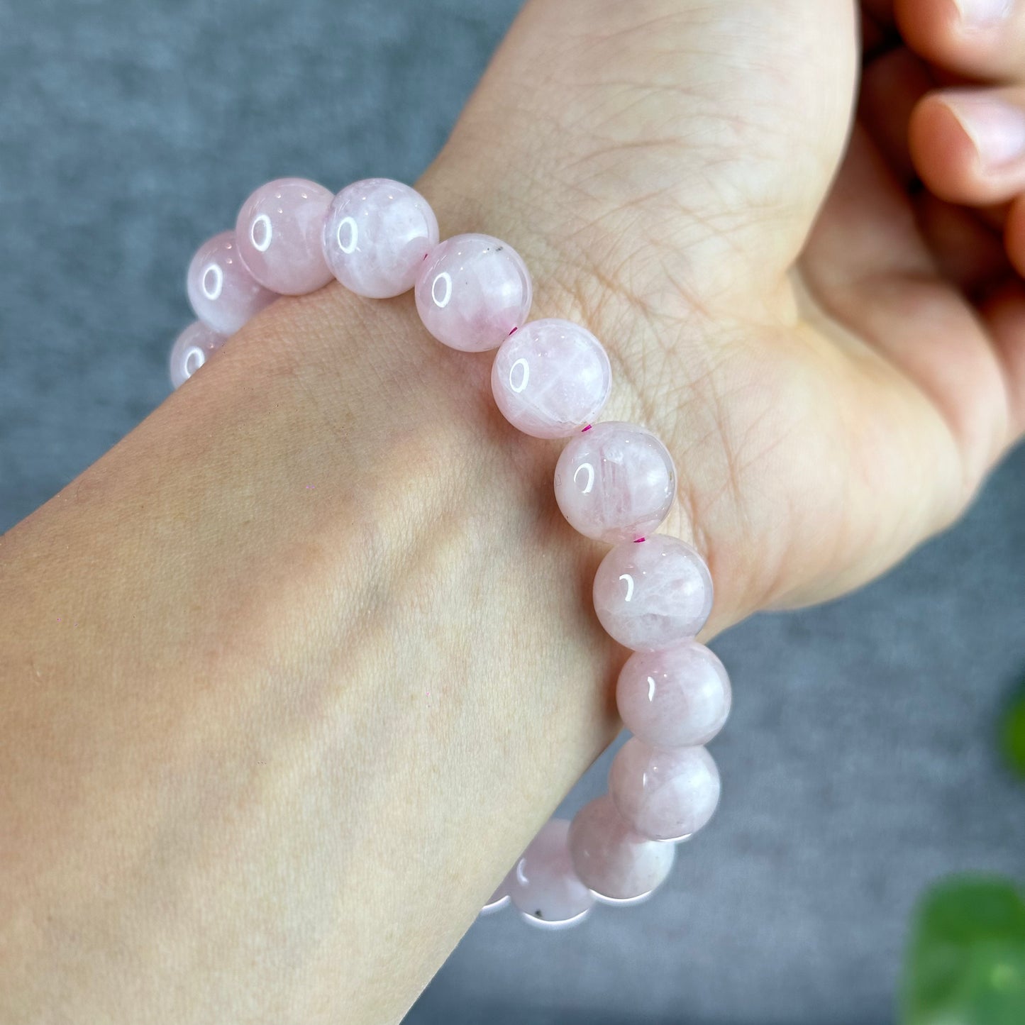 Natural Rose Quartz Bracelet Size 11 mm