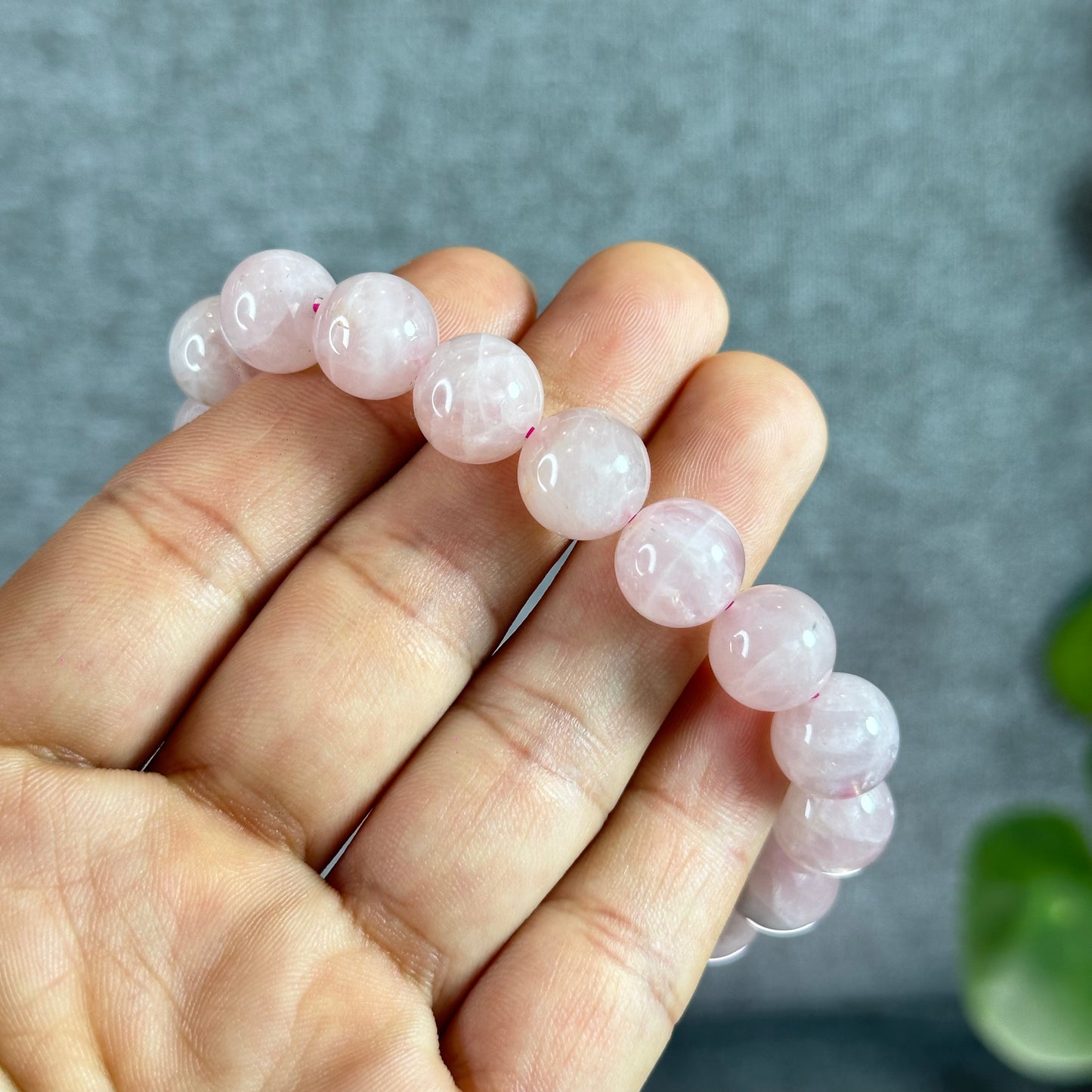 Natural Rose Quartz Bracelet Size 11 mm