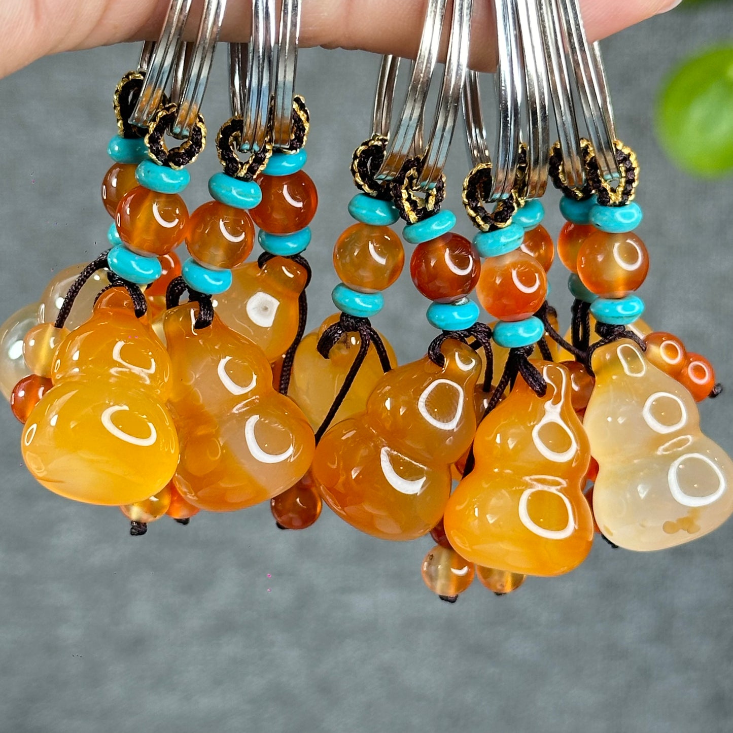 Natural Golden Ho Lo Agate Accessory