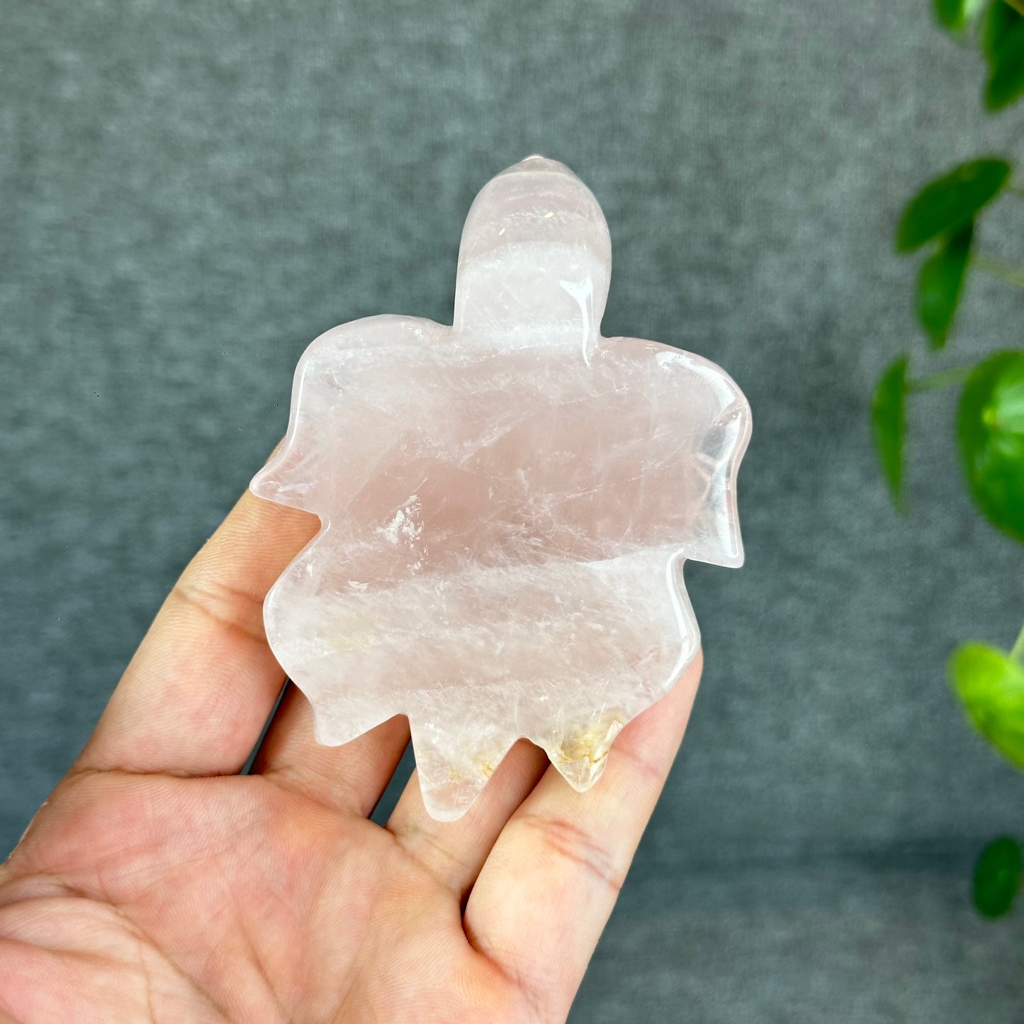 Natural Rose Quartz Turtle