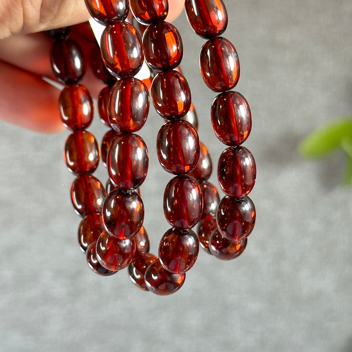 Lu Thong Natural Blood Amber Bracelet Size 7.5 mm