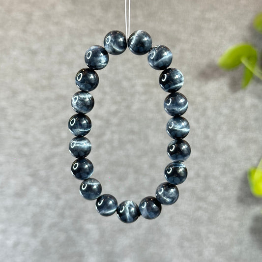 Natural Blue Tiger Eye VIP Bracelet Size 10 mm