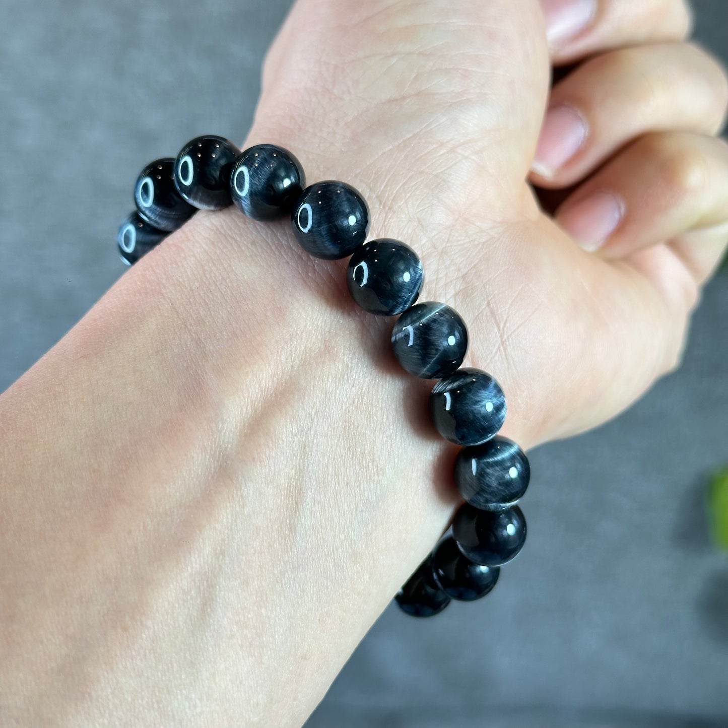 Natural Blue Tiger Eye VIP Bracelet Size 10 mm