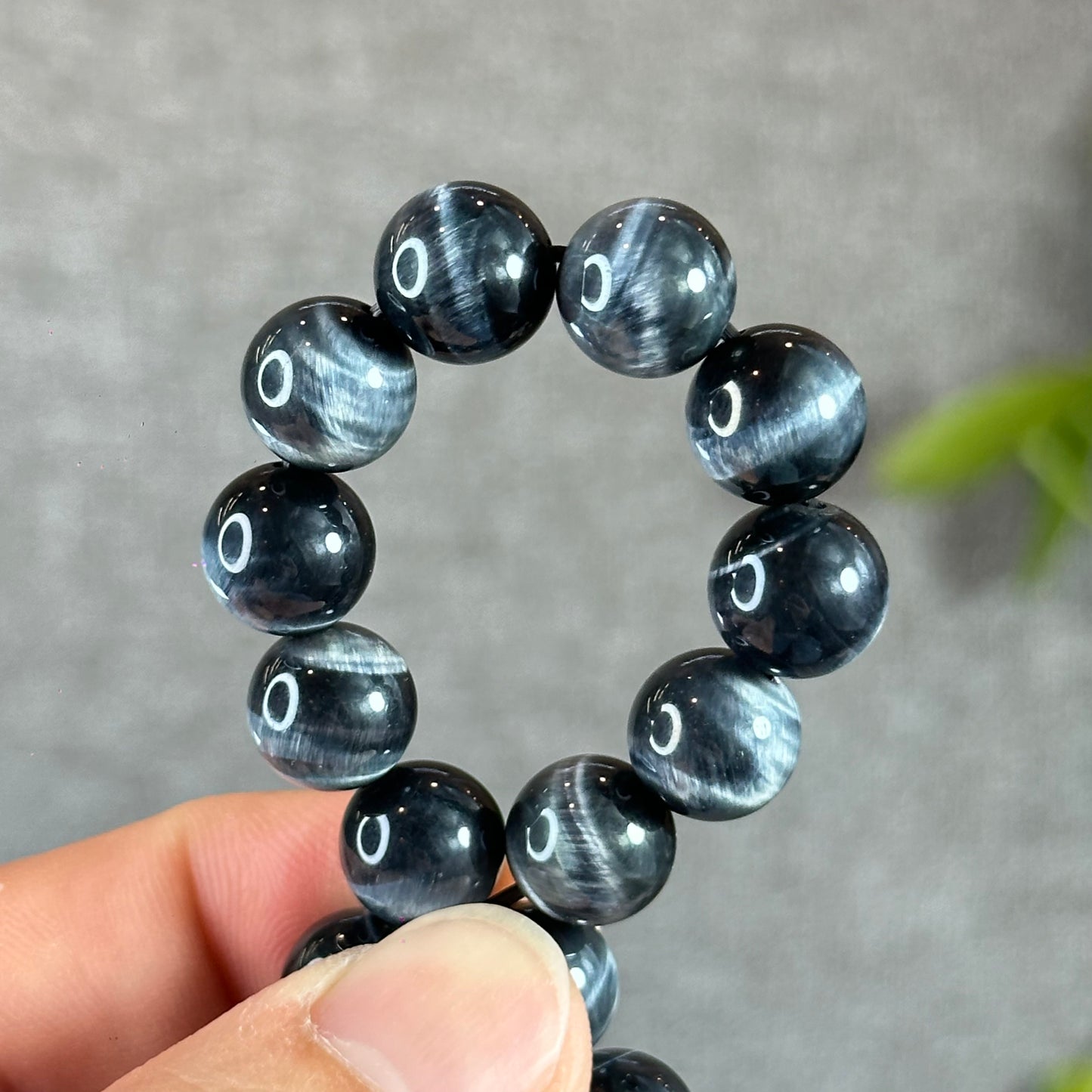 Natural Blue Tiger Eye VIP Bracelet Size 10 mm