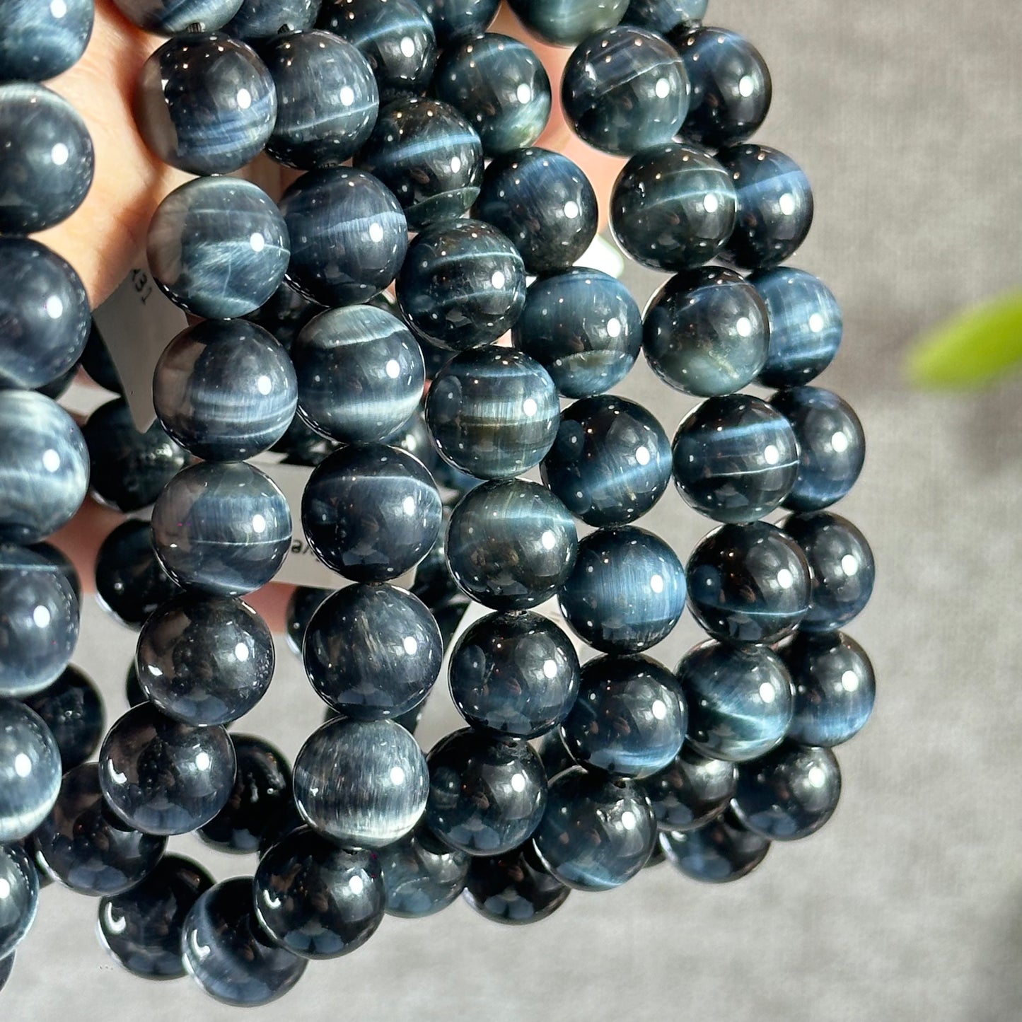 Natural Blue Tiger Eye VIP Bracelet Size 10 mm
