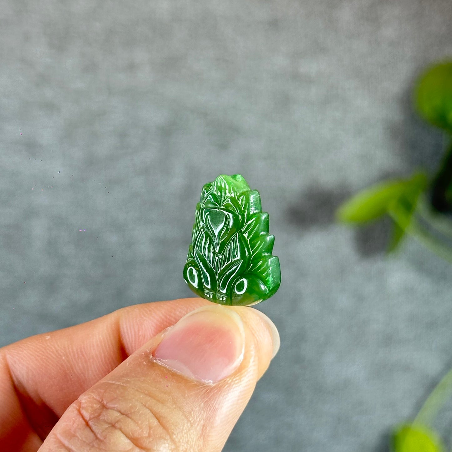 Nine Tails Natural Nephrite Jade VIP Charm