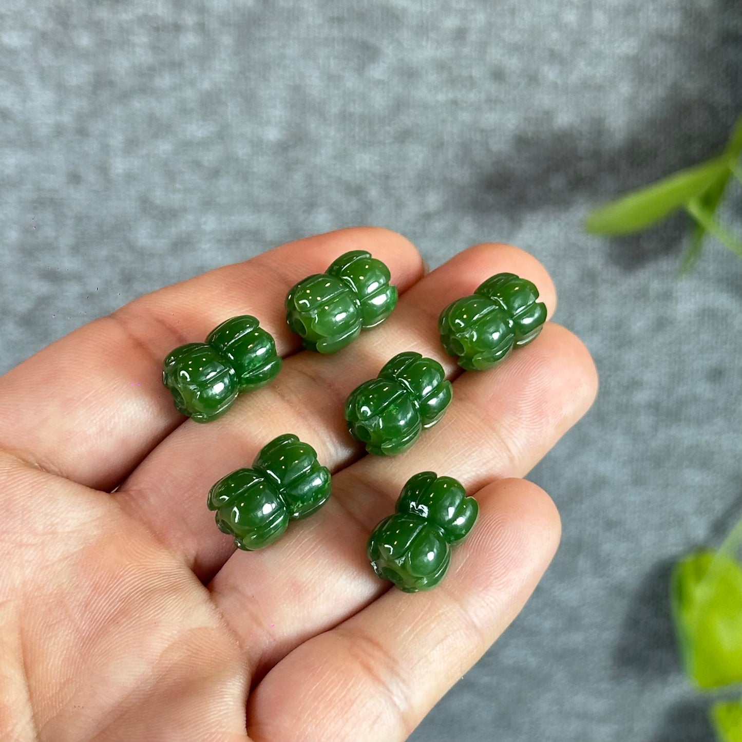 Double Lotus Natural Nephrite Jade VIP Charm