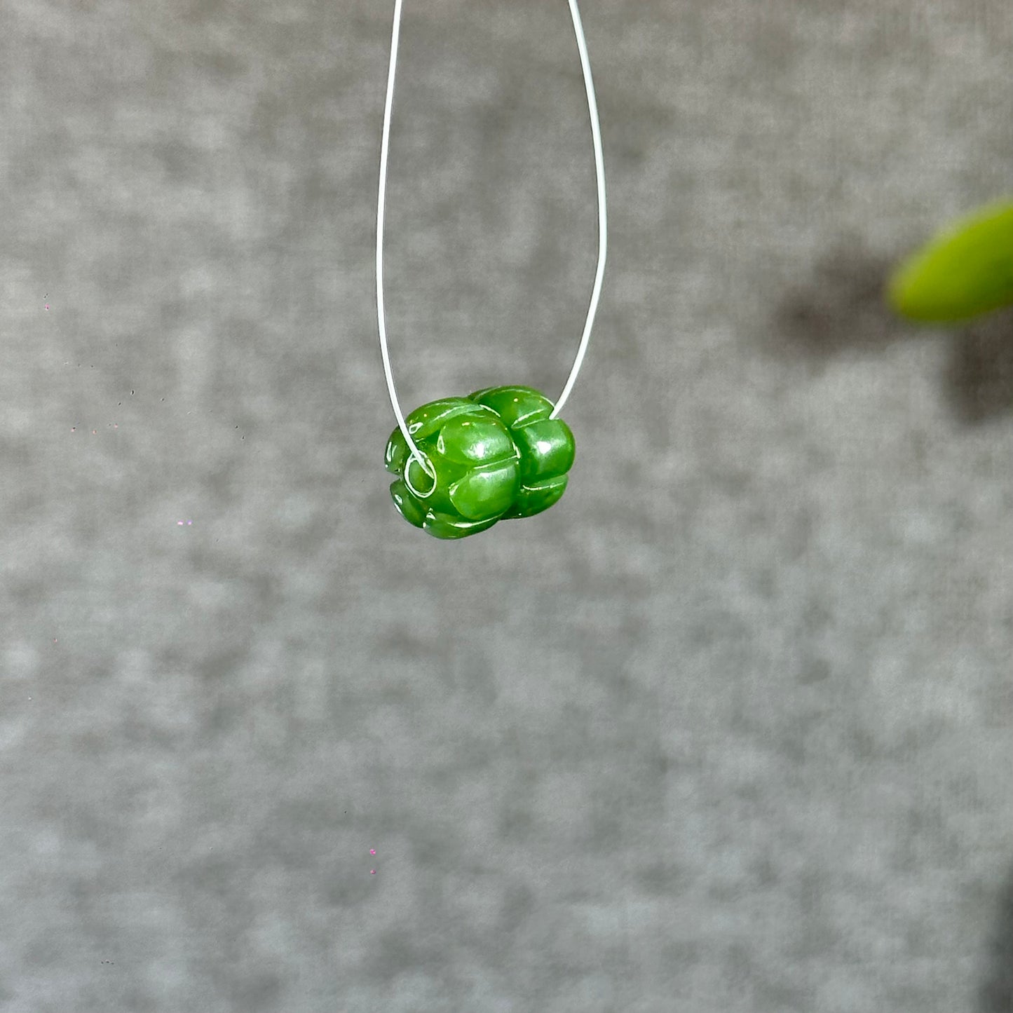 Double Lotus Natural Nephrite Jade VIP Charm