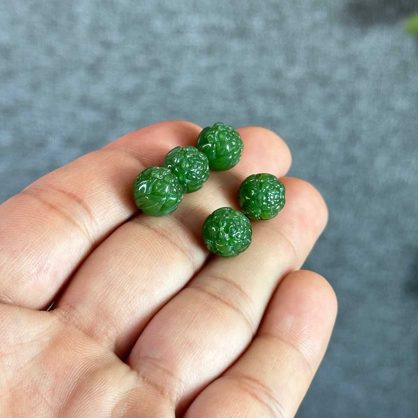 Lotus Natural Nephrite Jade VIP Charm