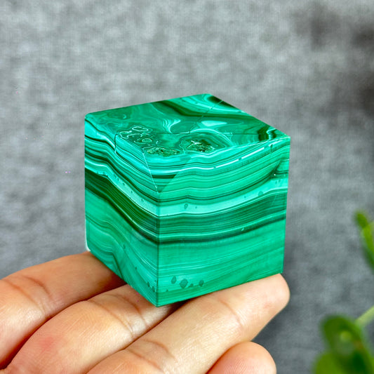 Natural Malachite VIP Cube
