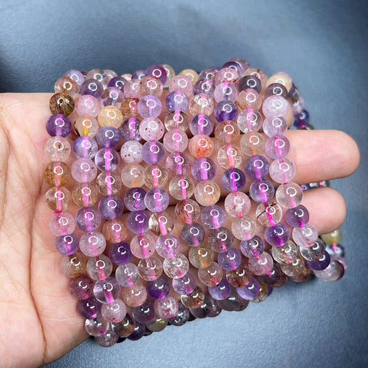 Natural Super 7 Bracelet Size 7 mm
