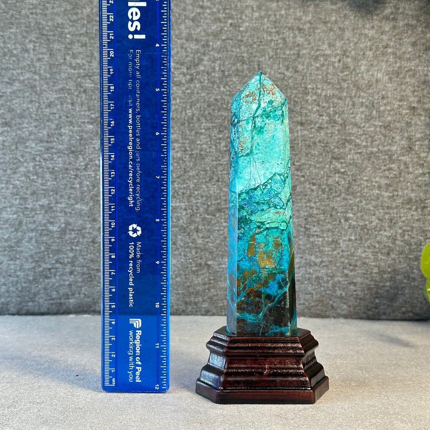 Natural Chrysocolla Tower