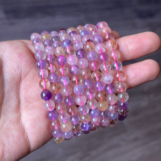 Natural Super 7 Bracelet Size 7 mm