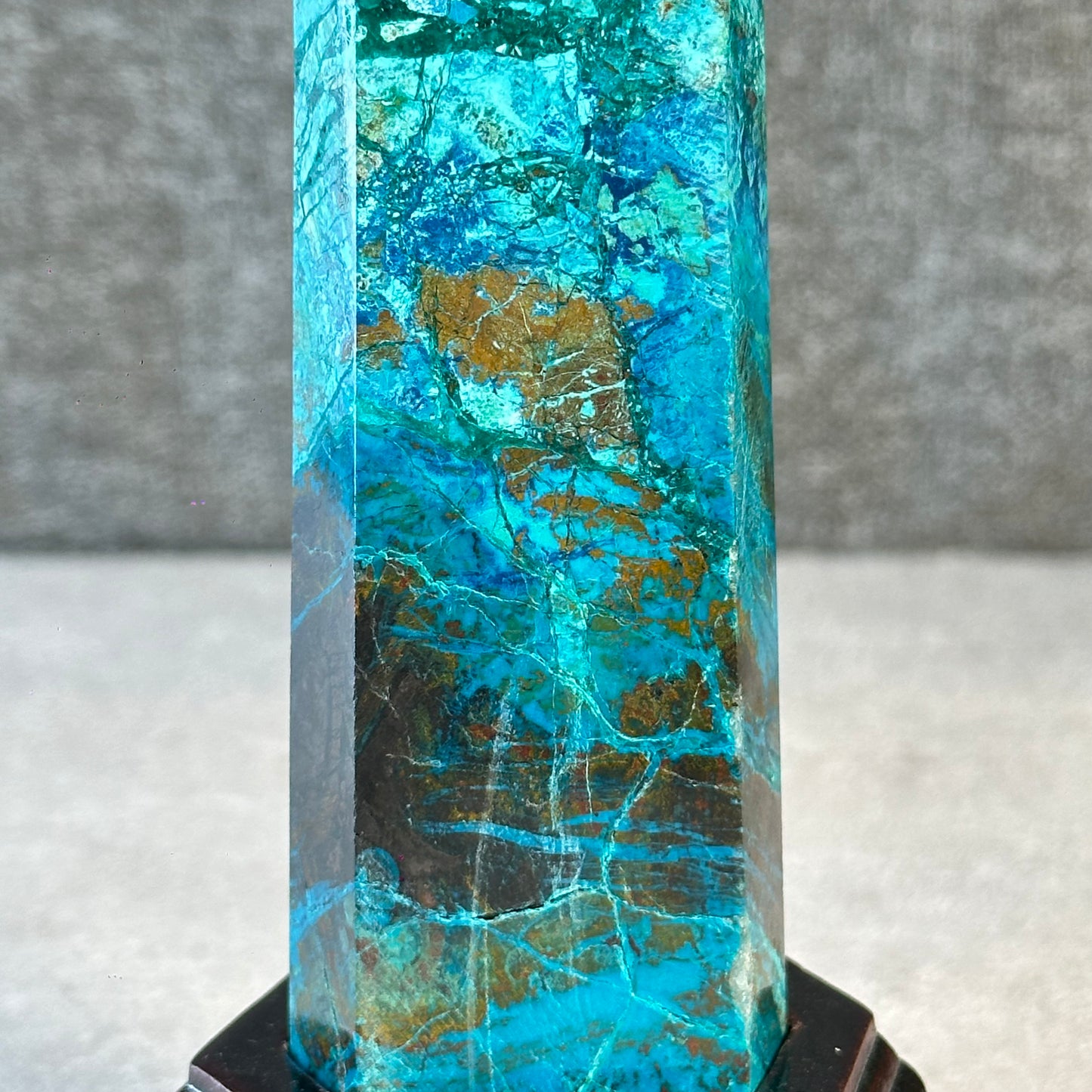 Natural Chrysocolla Tower