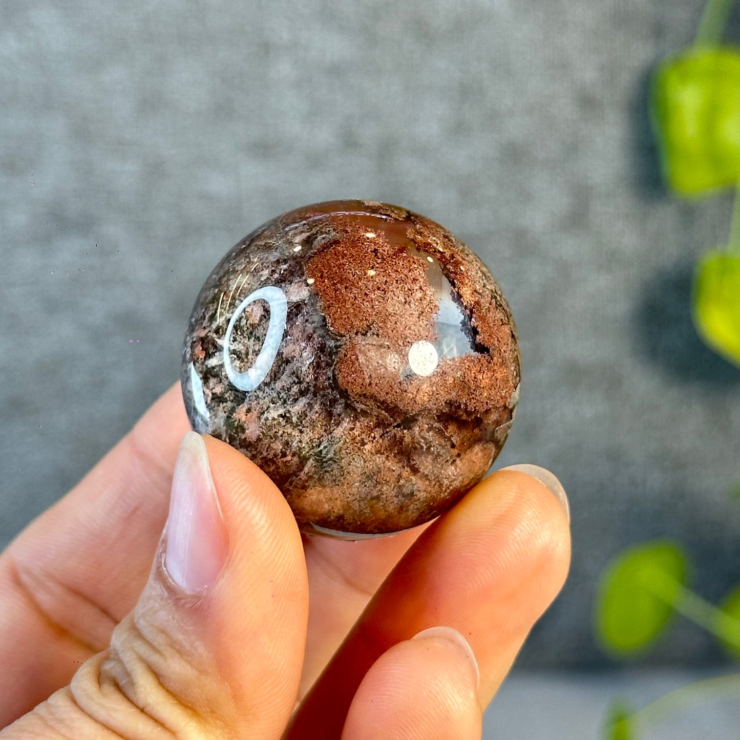Natural Landscape Quartz Sphere
