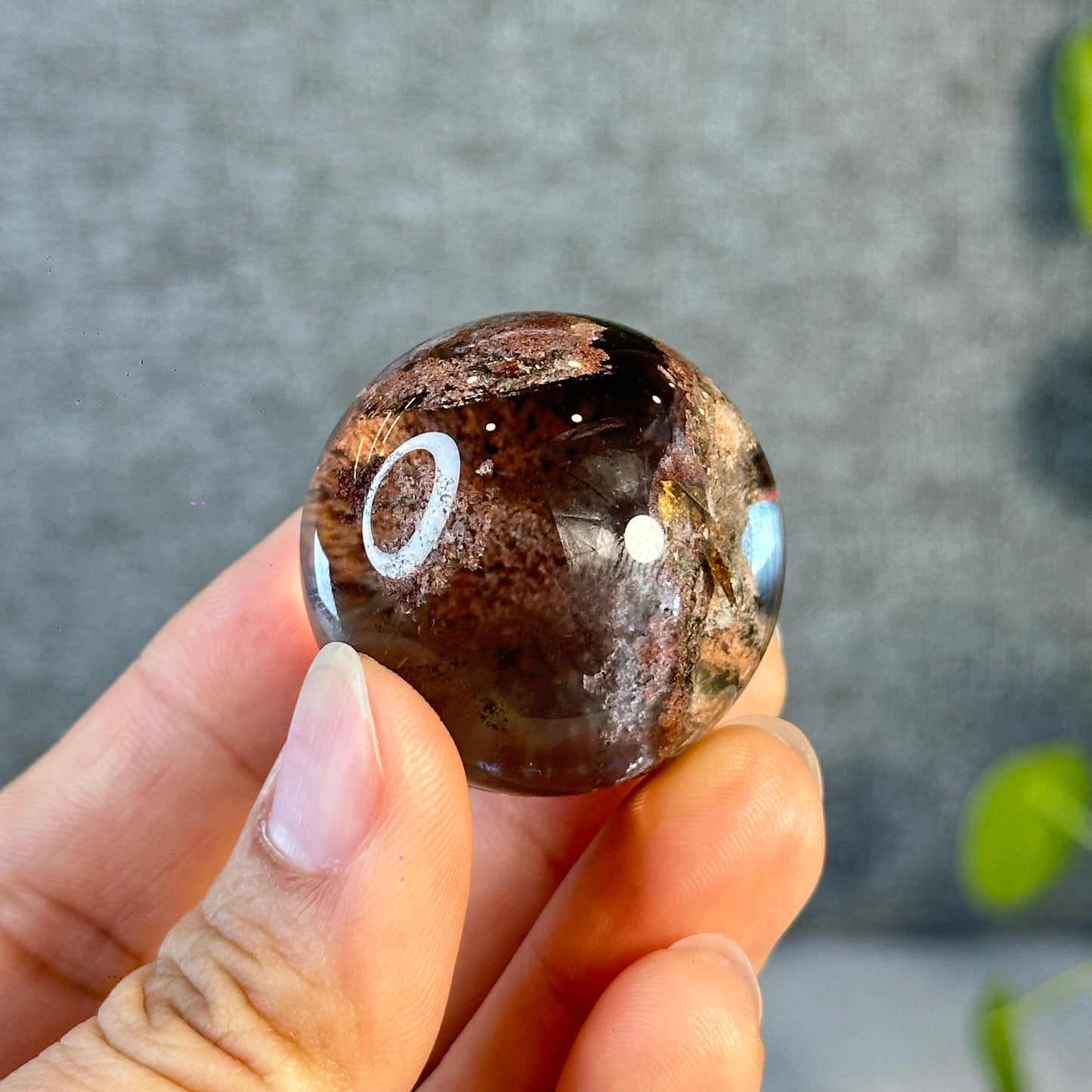 Natural Landscape Quartz Sphere