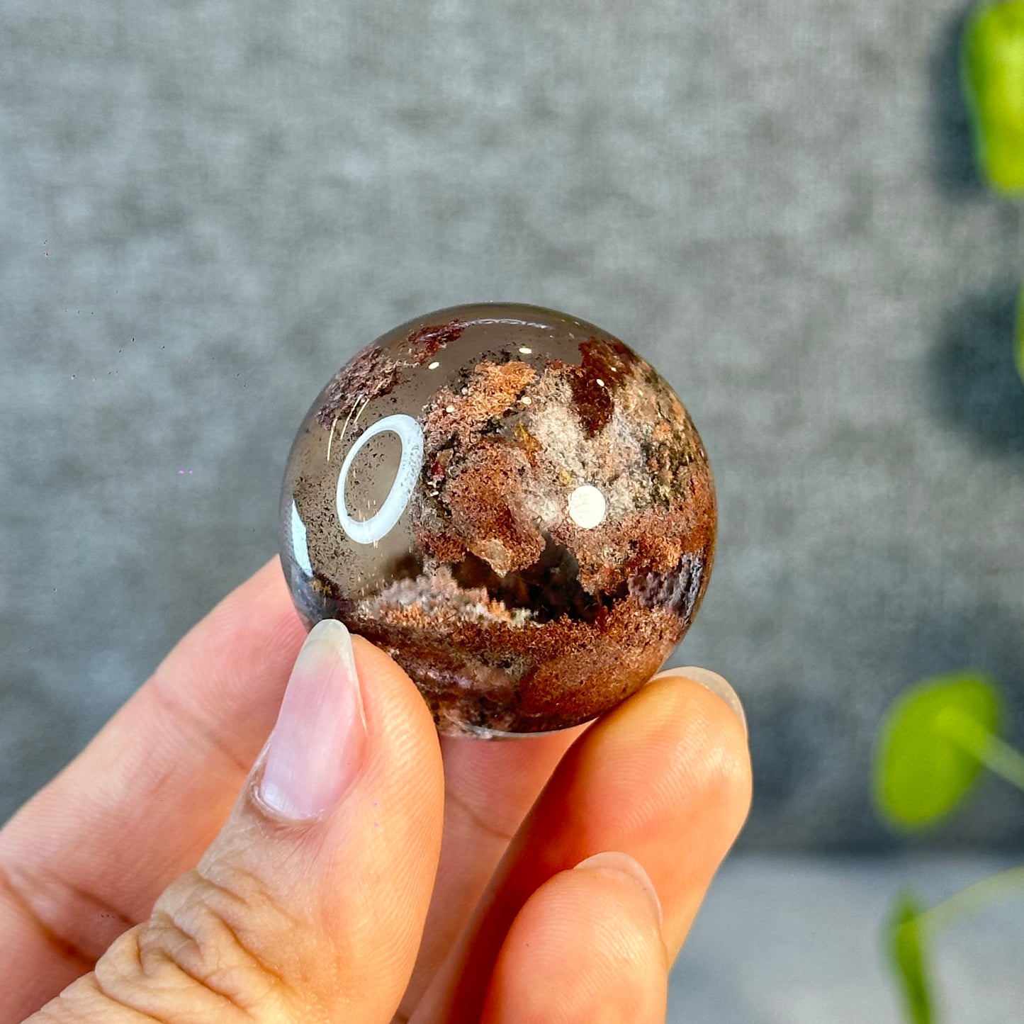 Natural Landscape Quartz Sphere