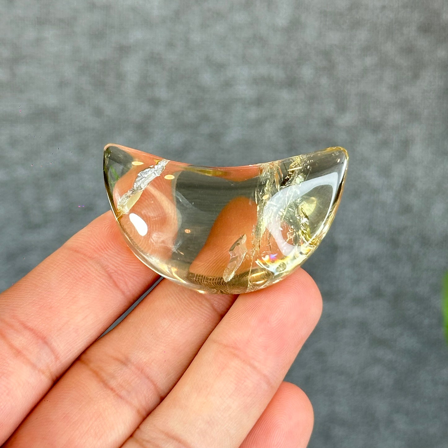Natural Citrine Moon
