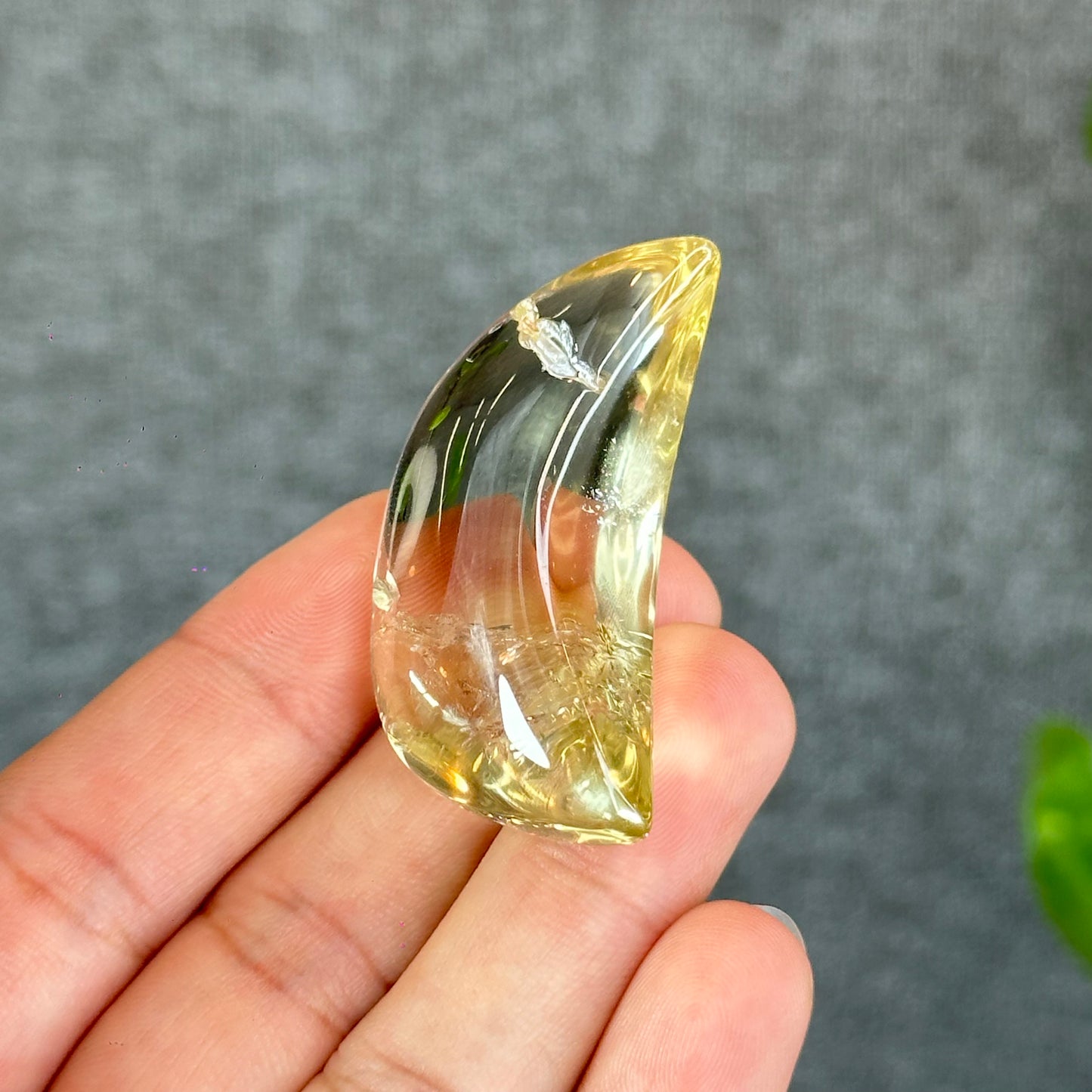 Natural Citrine Moon