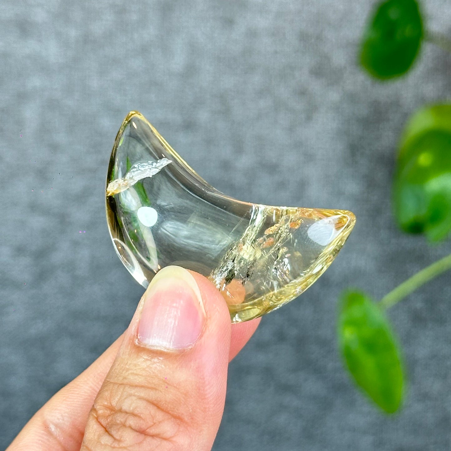 Natural Citrine Moon